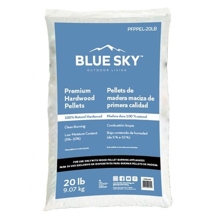 BLUE SKY HERBAL INC Blue Sky BSKPFPPEL-20LB Blue Sky Premium Fire Pit Hardwood Pellets BSKPFPPEL-20LB